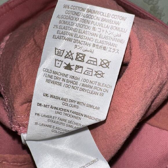 Boden Bude Trousers Size 6R Tie Waist Straight Leg Pleated Stretch Pink Preppy - Picture 7 of 10